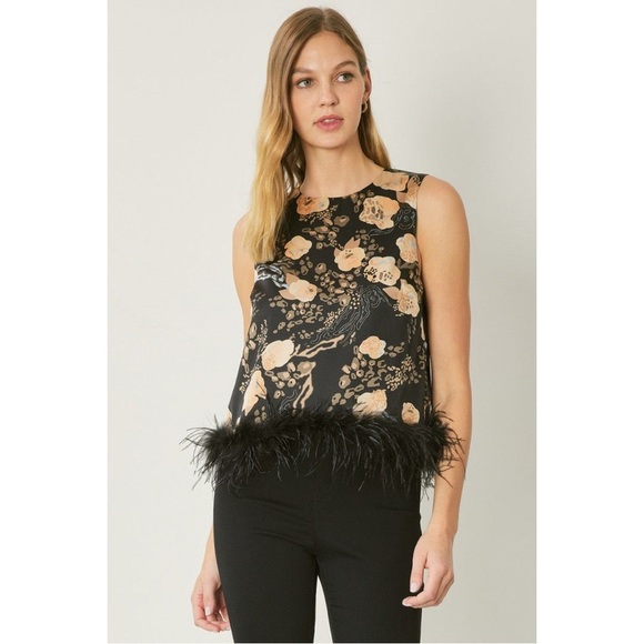 🍀 ENTRO NWT IT’S A ZOO OUT THERE SLEEVELESS TOP LARGE - Picture 1 of 9